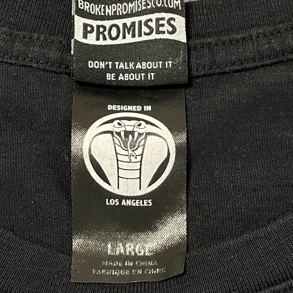 Broken Promises Welcome to Hell Layered Graphic Size L Grunge Skater Streetwear - Picture 9 of 16